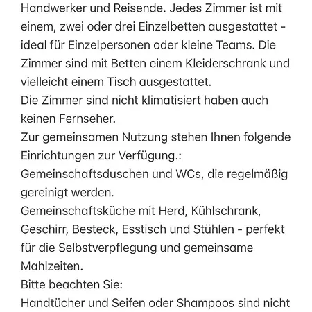 Monteurzimmer Bierweg 31a Gasthof *
